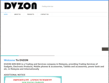 Tablet Screenshot of dvzon.com